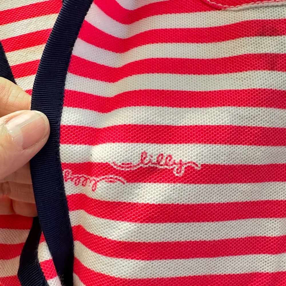 Lilly Pulitzer Striped Blazer Pink & White Nautical Jacket Size S - Picture 4 of 6